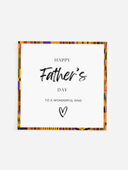 African Wonderful King Father's Day Card