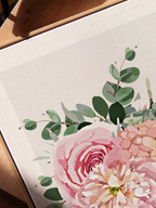 flower canvas wall art close up