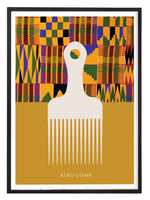 Load image into Gallery viewer, Kente Afro Comb Print Nr.2
