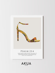 Kente Heel Print Art Print Gift Box