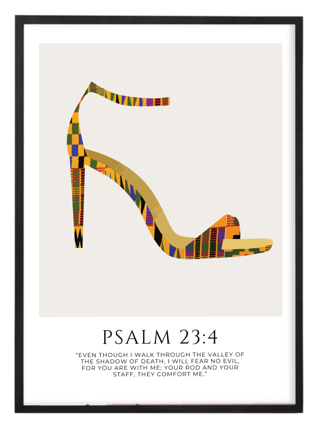 Kente Heel Print