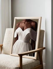 Abstract Lady In Dress Print Nr.2