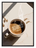 Typography wall art featuring the phrase My Cup with a minimal text layout