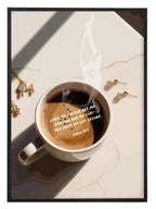 Typography wall art featuring the phrase My Cup with a minimal text layout