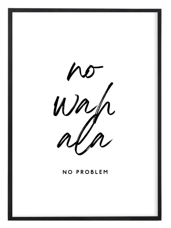 No Wahala Print - White