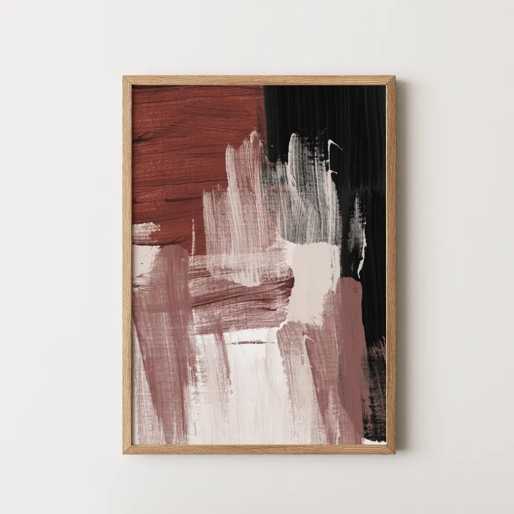 Abstract Strokes Burgundy Nr.2