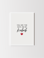 Load image into Gallery viewer, You&#39;re The Suya On My Kebab Valentine&#39;s Day Card
