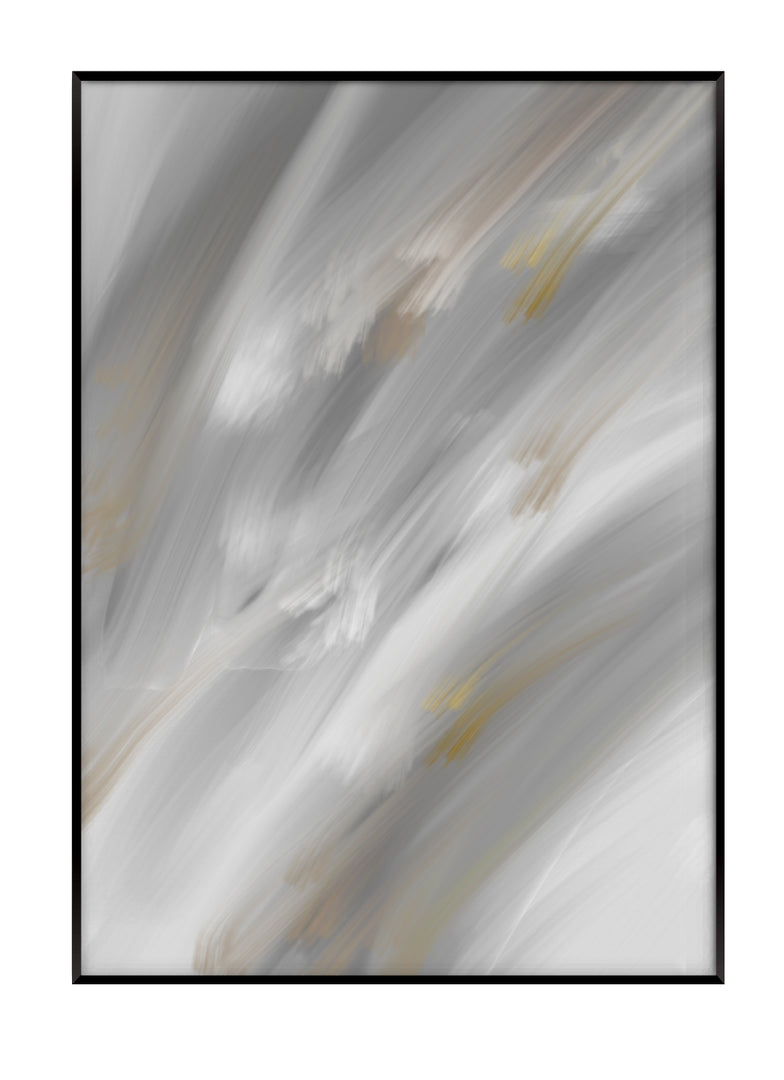 Abstract Grey Delight Print Nr.2